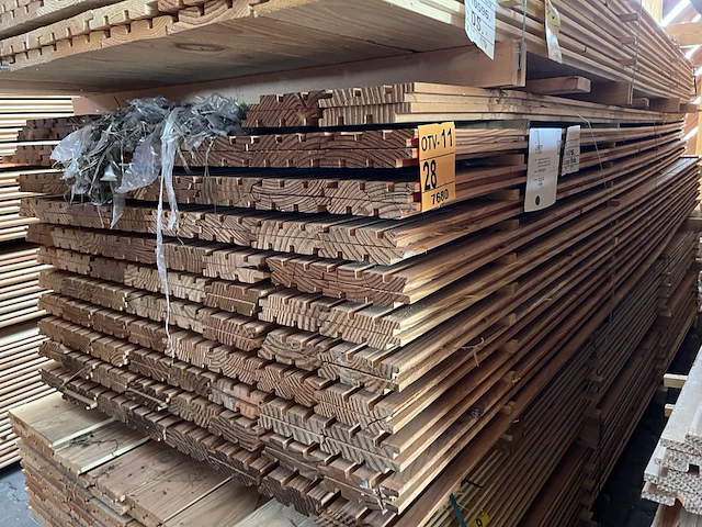 Ca. 168x douglas design/triple/deens profiel, 22x142mm, lengte 400cm - afbeelding 4 van  4