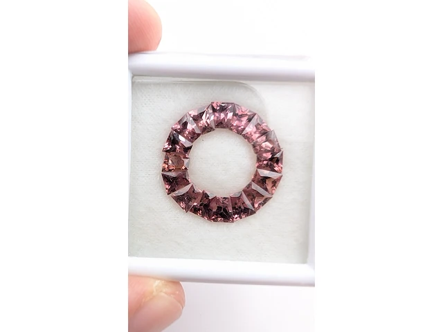 Ca. 16x malaya garnet - 6.75 cts ( total ), pinkish brown - afbeelding 2 van  4