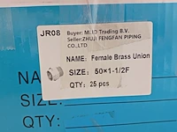 Ca. 16x ppr 50 mm koppelingen diverse soorten 1 1/2 duim op 50mm ppr , ifan, 2025 - afbeelding 6 van  6