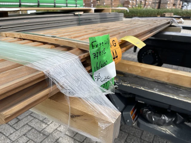 Ca. 16x rhombus gevelprofiel, 37x57mm, lengte 400cm - afbeelding 2 van  3