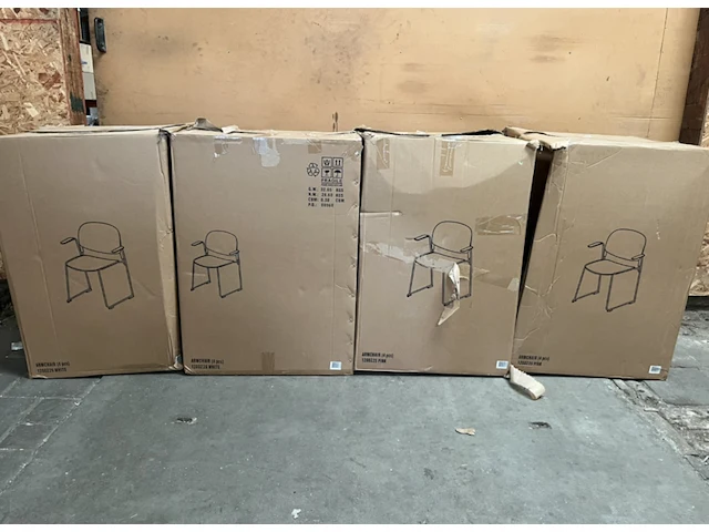 Ca. 16x stoelen, white label living, stacks - afbeelding 1 van  11