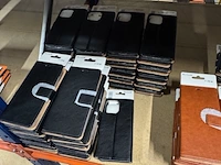 Ca. 170x telefoonhoesje handmade rixus, zwart en bruin - afbeelding 3 van  11