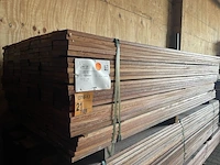 Ca. 175x angelim pedra vlonderplanken, 21x143mm, lengte 245cm - afbeelding 2 van  4