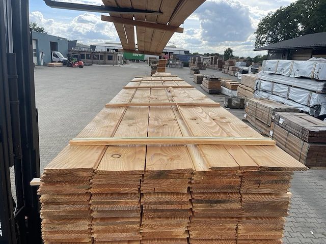 Ca. 178x douglas veer en groef, 18x190mm, lengte 500cm - afbeelding 1 van  3