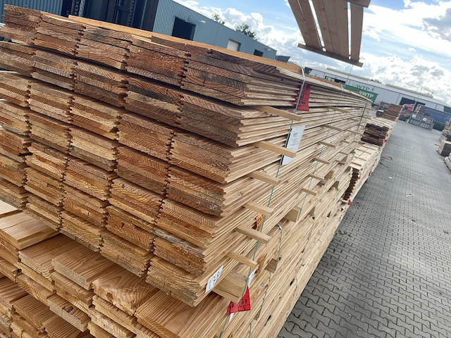 Ca. 178x douglas veer en groef, 18x190mm, lengte 500cm - afbeelding 2 van  3
