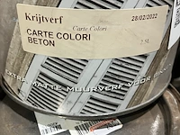 Ca. 17x blikken muurkkrijtverf, carte colori, beton - afbeelding 2 van  4