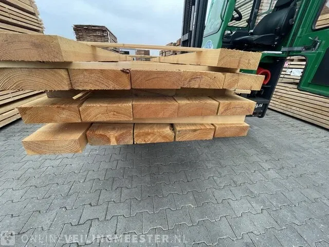 Ca. 17x douglas balken fijnbezaagd, 75x225mm, lengte 400cm - afbeelding 3 van  3