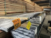 Ca. 17x douglas latten zwart gecoat, 20x90mm, lengte 480cm - afbeelding 2 van  3