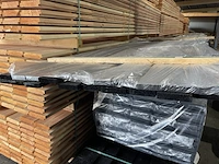 Ca. 17x douglas latten zwart gecoat, 20x90mm, lengte 480cm - afbeelding 3 van  3