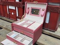 Ca. 17x sieraden organizer met laden met 4x krat - afbeelding 2 van  4