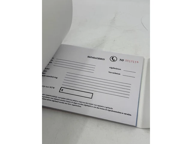 Ca. 180x bonnenboek voor reparaties - afbeelding 2 van  4