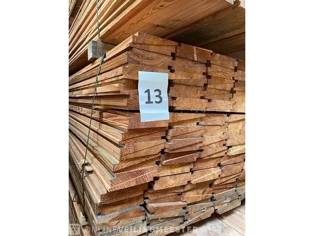 Ca. 180x lariks zweeds rabat 180cm lang - afbeelding 3 van  4