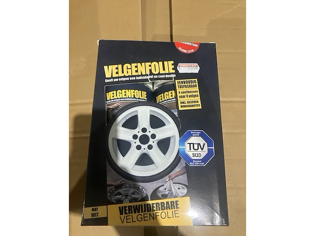 Ca. 184x velgenfolie, wit - afbeelding 2 van  4