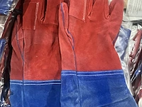 Ca. 187x paar bbq handschoenen, grillfingers, rood/blauw - afbeelding 3 van  4