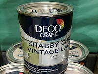 Ca. 18x blikken shabby chic vintage lak, decocraft, vintage brown - afbeelding 4 van  4