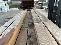 Ca. 18x douglas balken geschaafd, 140x140mm, lengte 300cm - afbeelding 1 van  4