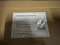 Ca. 18x grondankerset 4-delig voor het vastzetten van trampolines - afbeelding 3 van  3