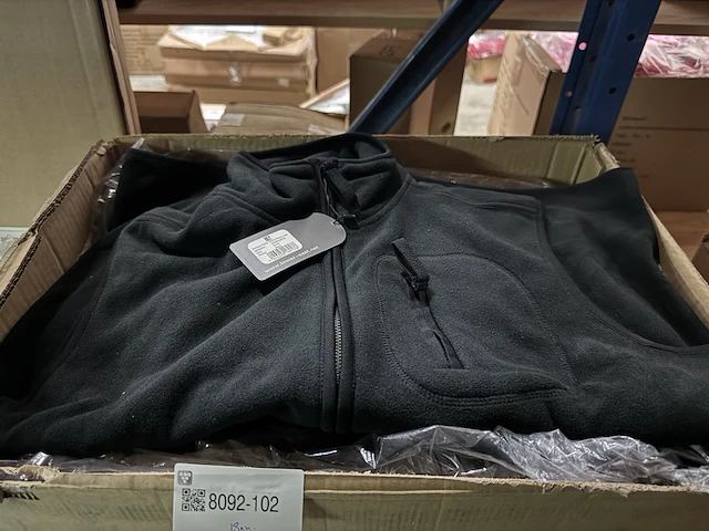 Ca. 18x heren fleece vest maat m lower east, zwart - afbeelding 4 van  5