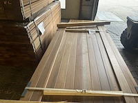 Ca. 195x ipé country grade planken geschaafd, 21x70mm, lengte 46/185cm, 25/215cm, 25/245cm, 23/275cm, 12/305cm, 17/335cm, 24/365cm, 4/400cm, 8/430cm, 11/490cm - afbeelding 1 van  3