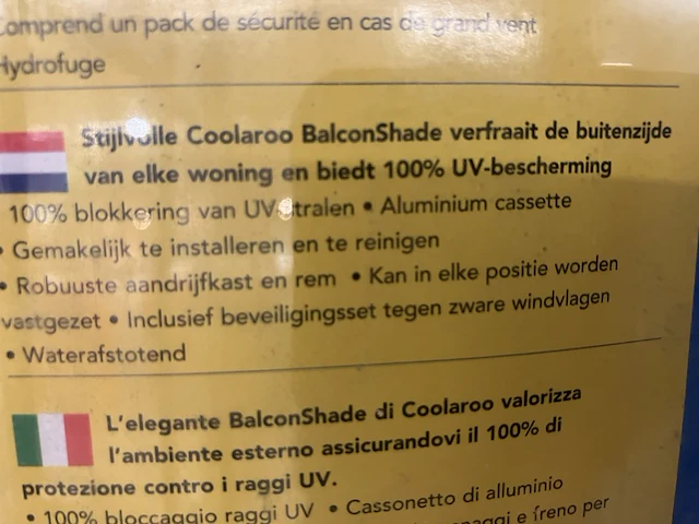 Ca. 19x balkon rolmarkiezen 2x2 mtr - afbeelding 4 van  4
