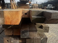 Ca. 19x douglas palen | geschaafd - afbeelding 2 van  3