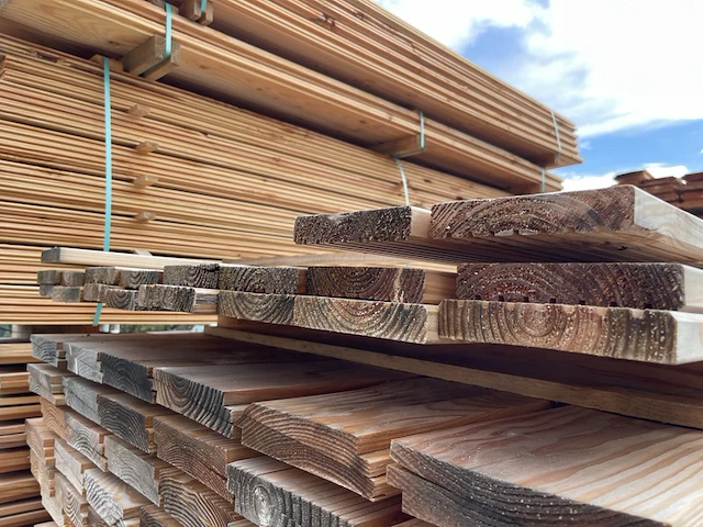 Ca. 19x douglas vlonderplanken , 25x140mm, lengte 300cm - afbeelding 3 van  3