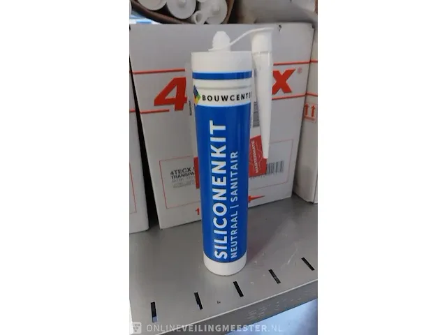 Ca. 20 doos a 12 stuks siliconenkit o.a. 4tecx en bouwcenter, transparant - afbeelding 5 van  8