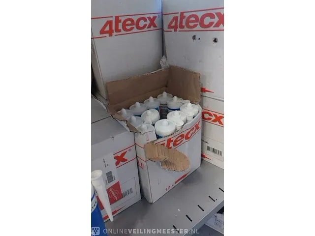 Ca. 20 doos a 12 stuks siliconenkit o.a. 4tecx en bouwcenter, transparant - afbeelding 6 van  8