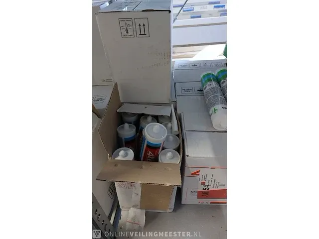 Ca. 20 doos a 12 stuks siliconenkit o.a. 4tecx en bouwcenter, transparant - afbeelding 8 van  8