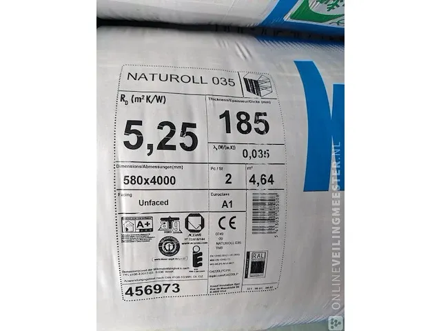 Ca 20 rol isolatie knauf, naturoll 035 - afbeelding 3 van  5