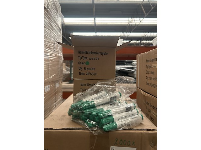 Ca. 2000x boardmarker regular round tip groen sam creative - afbeelding 1 van  3