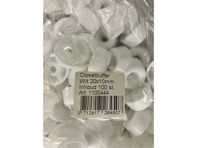 Ca. 2000x closetbuffers wit 20x 10 mm - afbeelding 2 van  3