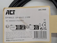 Ca. 2000x partij display port kabels, act, ak3980 dp male 2.00m - afbeelding 2 van  5