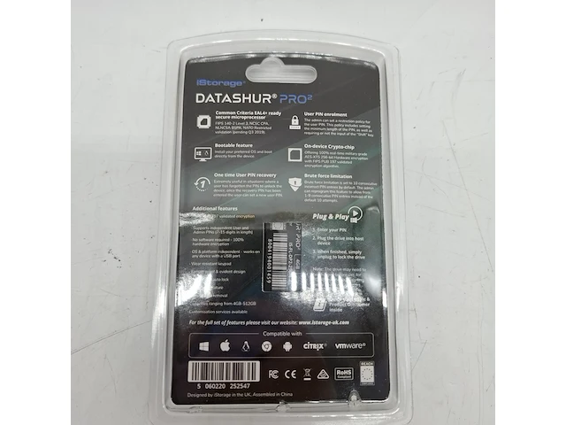 Ca. 200x beveiligde usb-stick, istorage, datashur pro 2, 4gb - afbeelding 2 van  2