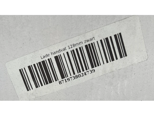 Ca. 200x lade handvat 128 mm zwart - afbeelding 3 van  3