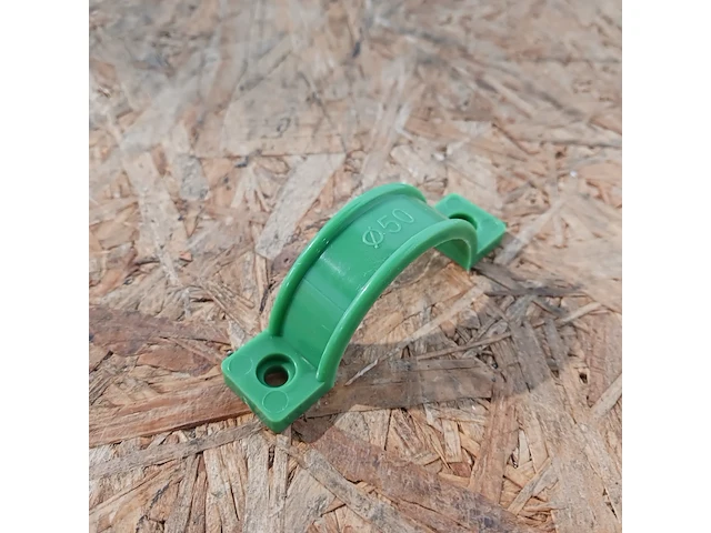 Ca. 200x leidingzadels kunstof 50 mm, ifan, groen, 2025 - afbeelding 2 van  6
