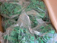 Ca. 200x leidingzadels kunstof 50 mm, ifan, groen, 2025 - afbeelding 3 van  6