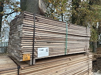 Ca. 207x guyana teak beschoeiingsplanken, 20x100mm, lengte 200cm - afbeelding 4 van  4