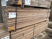 Ca. 207x guyana teak beschoeiingsplanken, 20x100mm, lengte 250cm - afbeelding 4 van  4