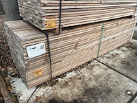Ca. 207x guyana teak beschoeiingsplanken, 20x100mm, lengte 300cm - afbeelding 4 van  4