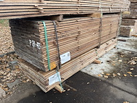 Ca. 207x guyana teak beschoeiingsplanken, 20x100mm, lengte 300cm - afbeelding 4 van  4