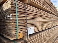 Ca. 207x guyana teak beschoeiingsplanken, 20x100mm, lengte 400cm - afbeelding 4 van  4