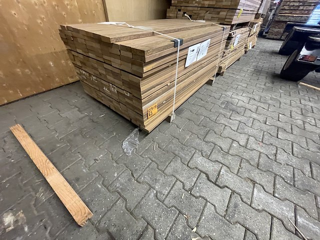 Ca. 207x ipé country grade planken geschaafd, 27x90mm, lengte 155cm - afbeelding 2 van  3