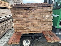 Ca. 208x angelim pedra regels fijnbezaagd, 40x60mm, lengte 16/240cm, 185/270cm, 7/310cm - afbeelding 3 van  3