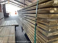 Ca. 208x grenen schuttingplanken groen geïmpregneerd , 16x140mm, lengte 180cm - afbeelding 2 van  3