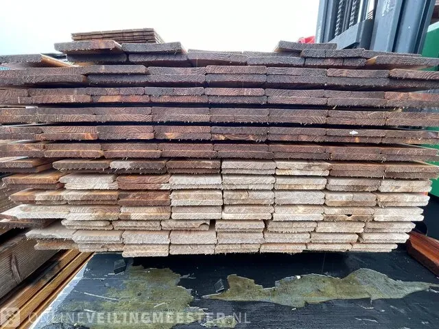 Ca. 208x grenen schuttingplanken (redclass) geïmpregneerd, 16x140mm, lengte 186cm - afbeelding 3 van  3