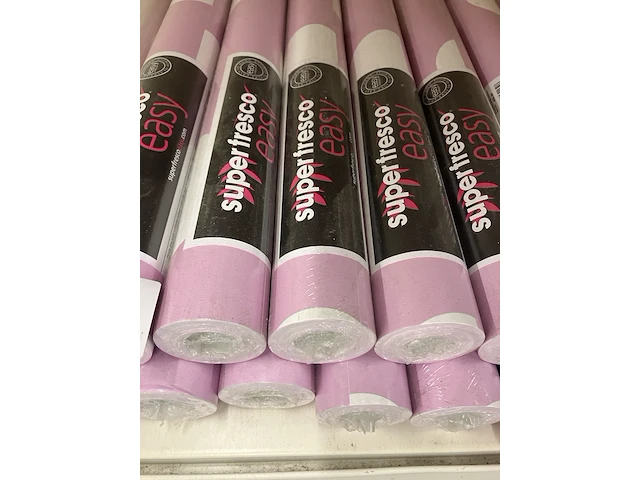 Ca. 20x behangrollen superfresco roze en grijs - afbeelding 3 van  3