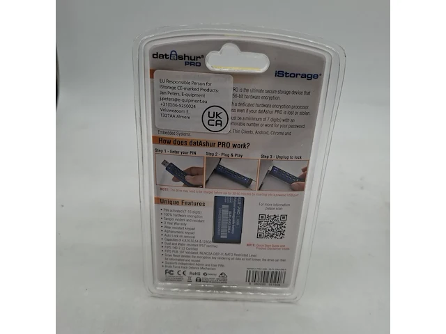 Ca. 20x beveiligde usb-stick, istorage, datashur pro, 4gb - afbeelding 2 van  3