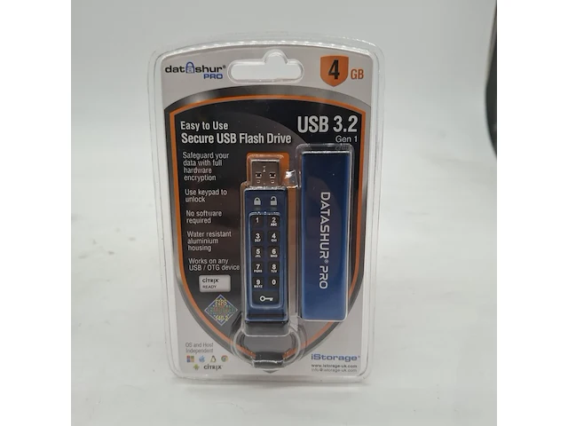 Ca. 20x beveiligde usb-stick, istorage, datashur pro, 4gb - afbeelding 1 van  3