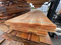 Ca. 20x douglas planken fijnbezaagd, 22x200mm, lengte 500cm - afbeelding 1 van  3